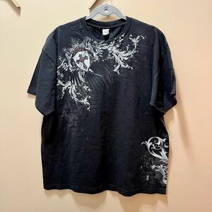 Y2K Vintage Gothic Affliction Style Men’s T Shirt Size XL